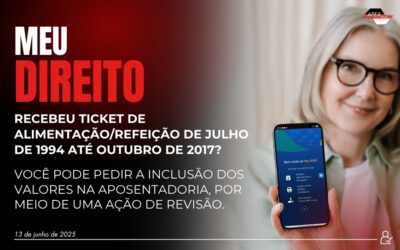 Revisão de aposentadoria do INSS pode incluir vale-alimentação e refeição no cálculo do benefício