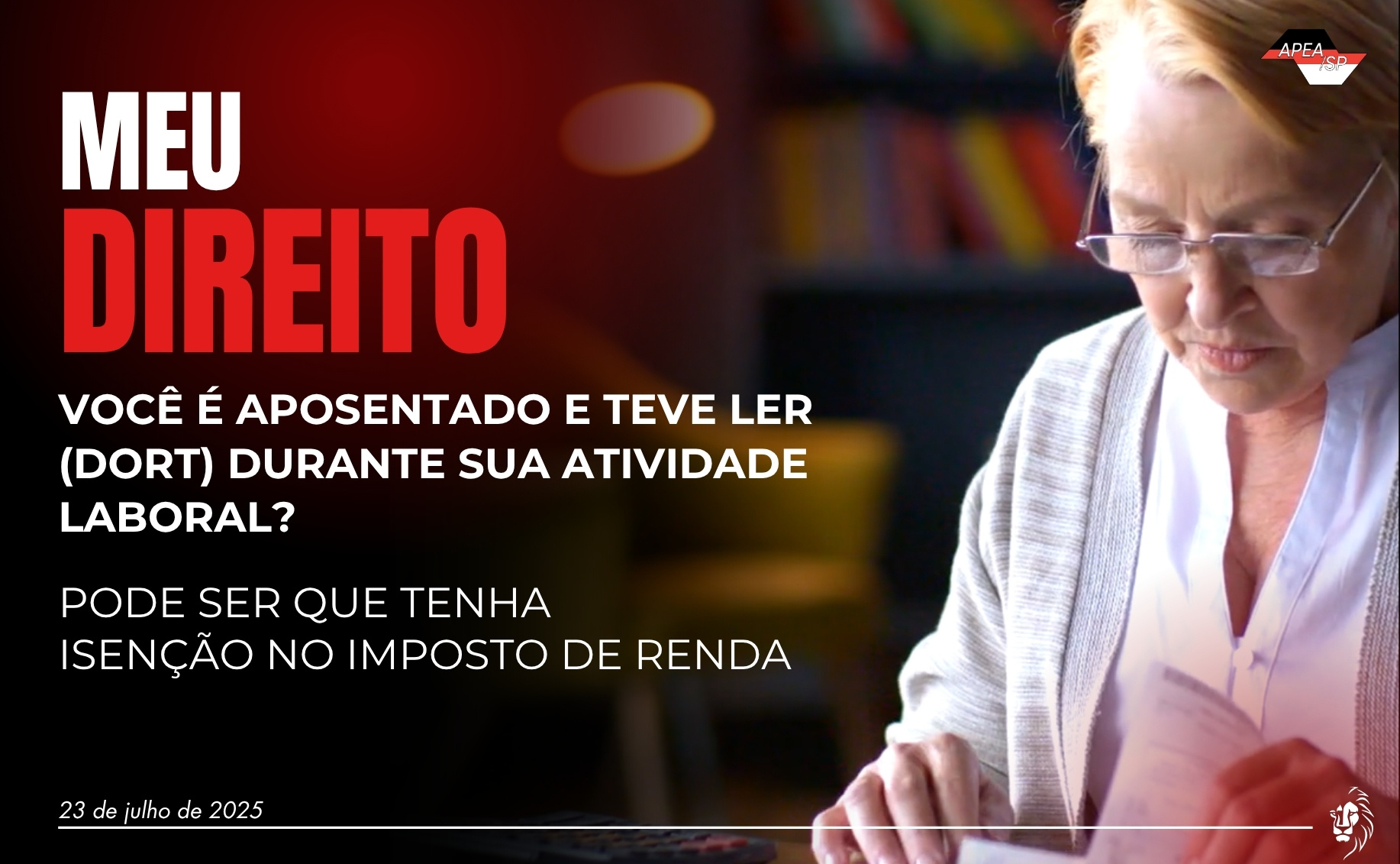 Justiça reconhece isenção de Imposto de Renda para aposentados com LER/DORT